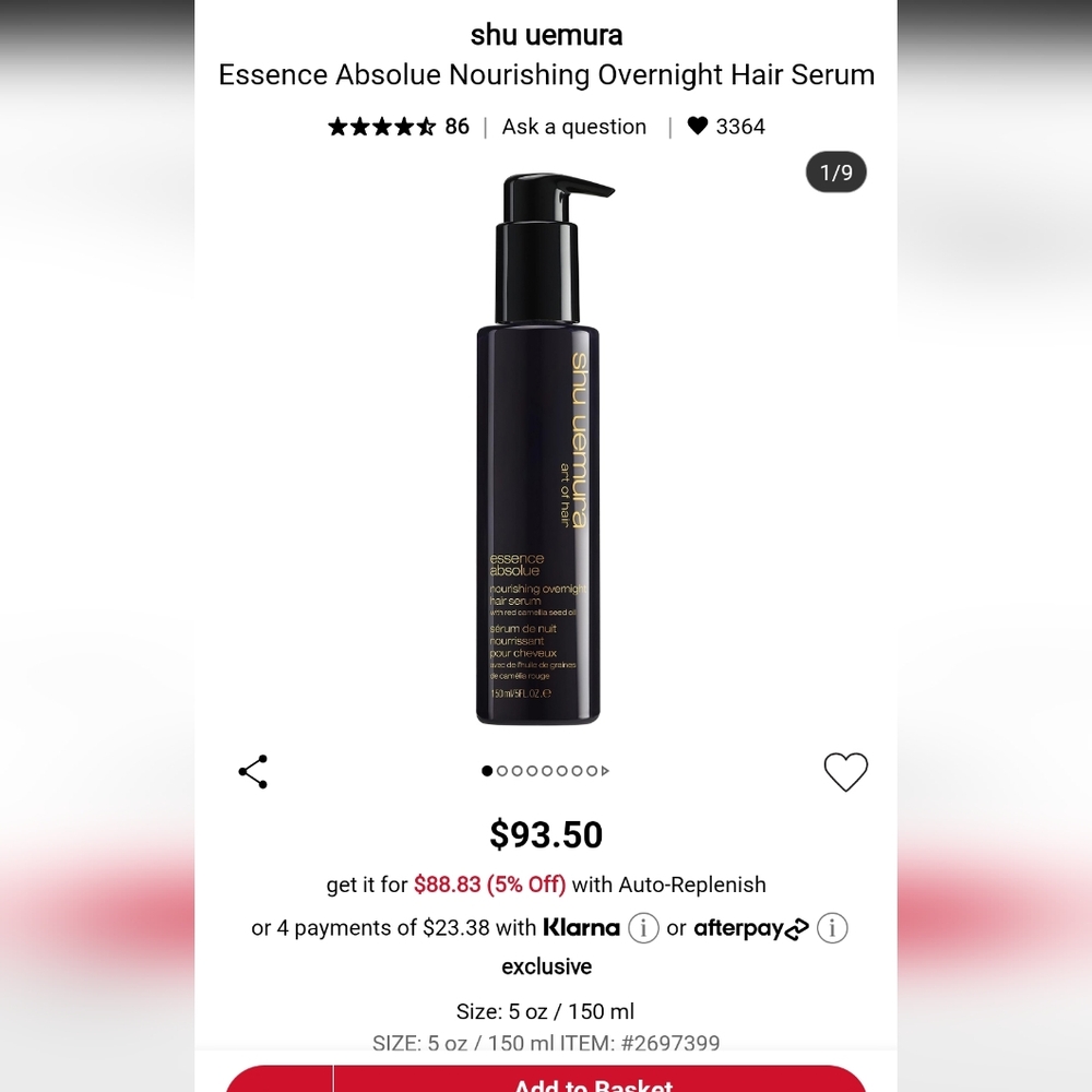 Shu Uemura essence absolue